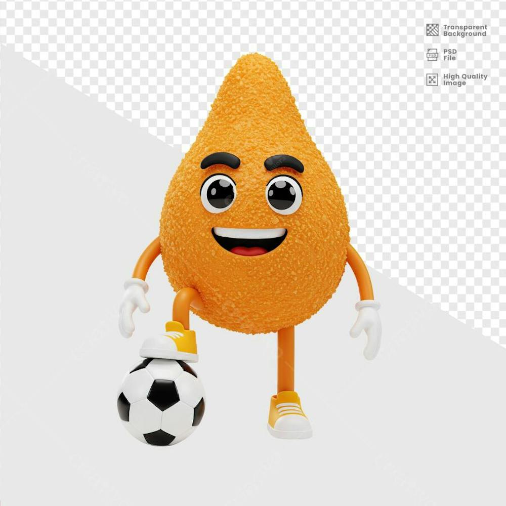 MASCOTE 3D COXINHA  20