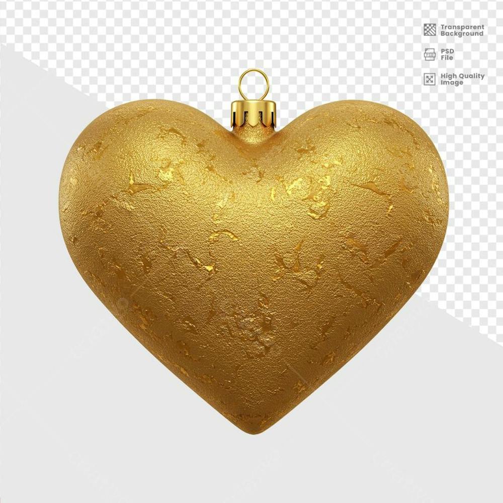 ELELEMENTO 3D DOURADO CORACAO  11