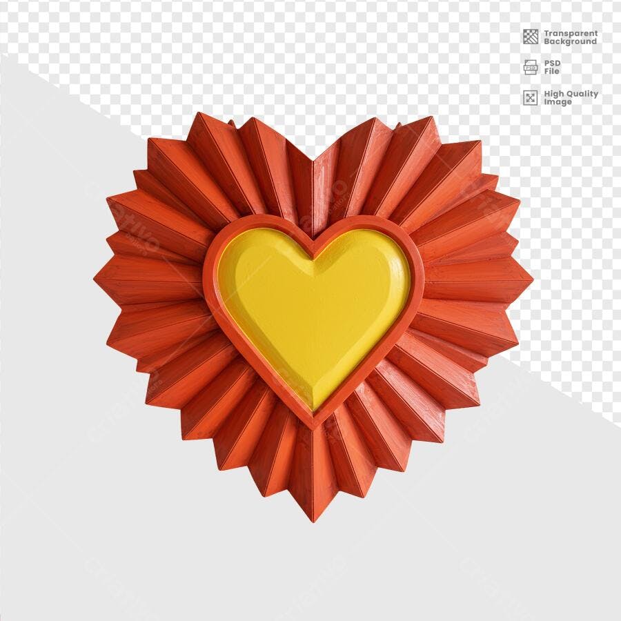 Arte em formato de coração para Dia dos Namorados PSD Editável