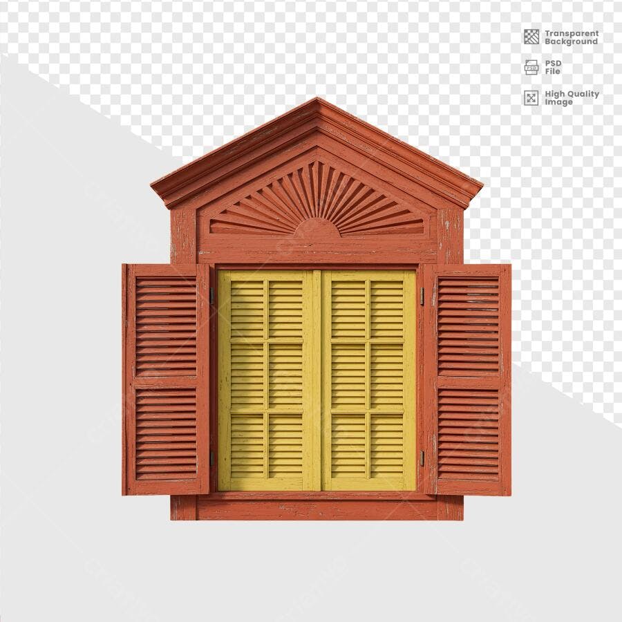 Janela Colonial PSD Editável