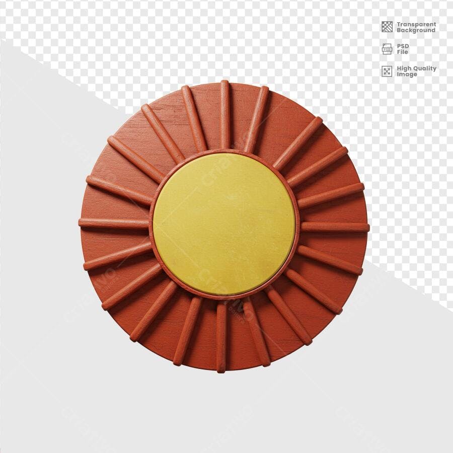 Moldura Circular para Logo PSD Editável