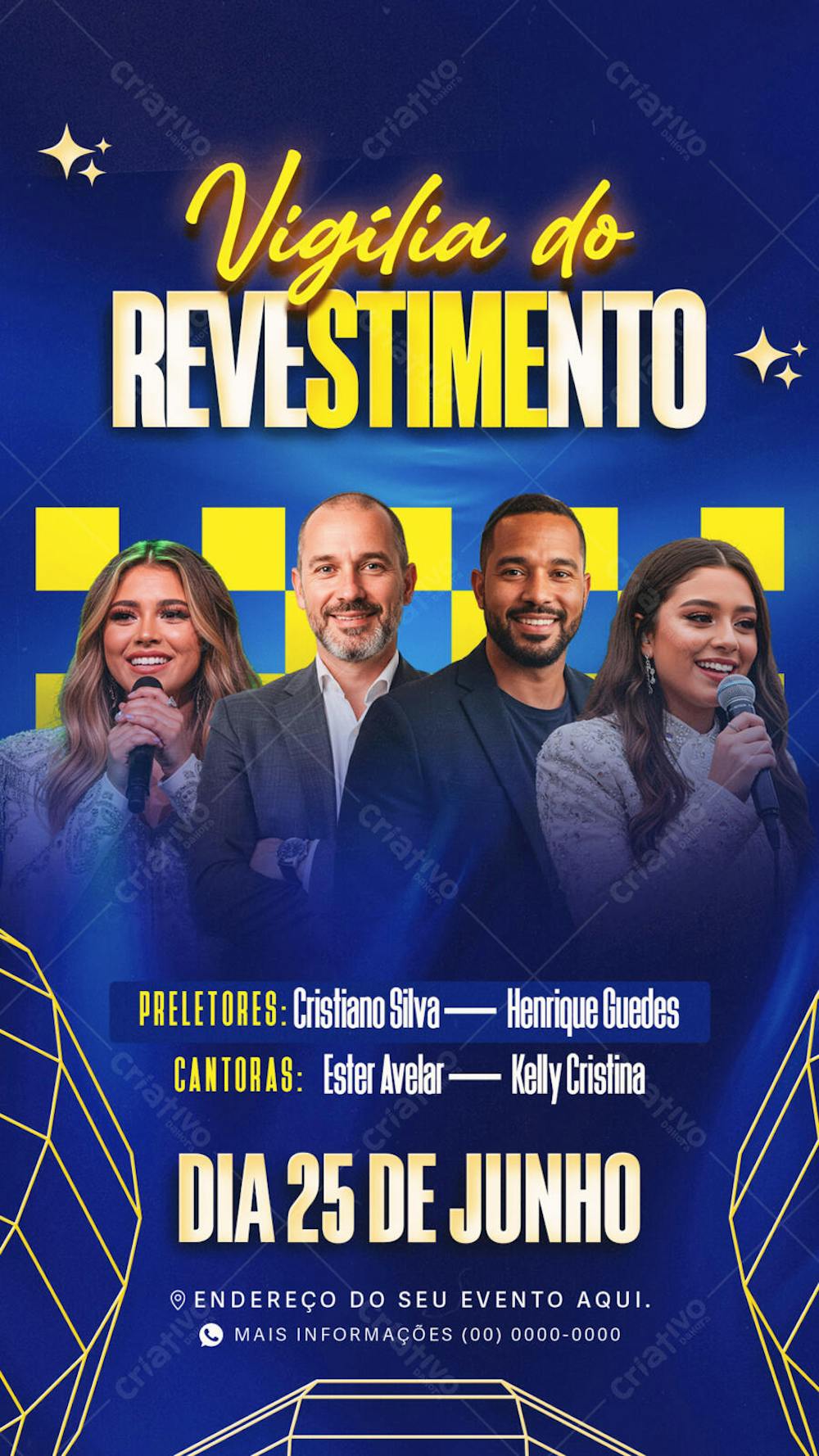 Flyer Gospel Vigília do Revestimento Story