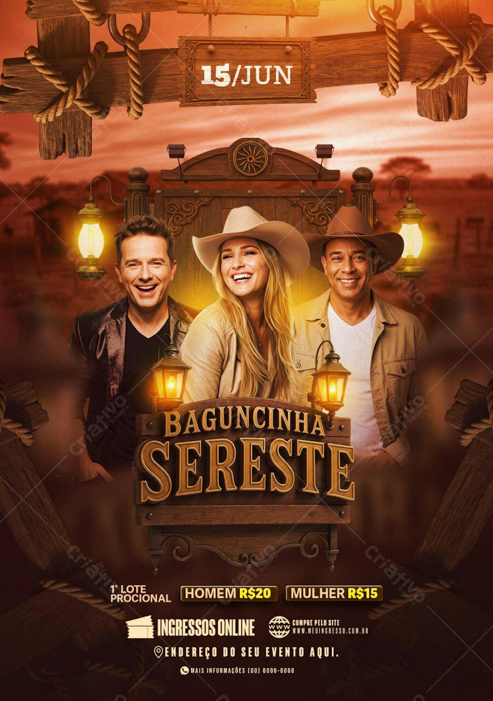 FLYER EVENTO BAGUNCINHA SERESTE