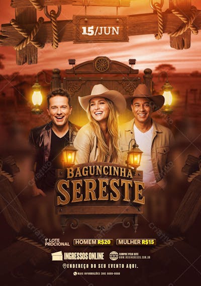 FLYER EVENTO BAGUNCINHA SERESTE
