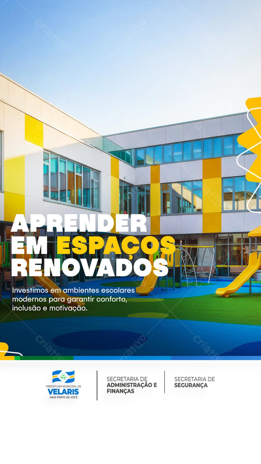 Flyer Escola Renovada PSD Editável