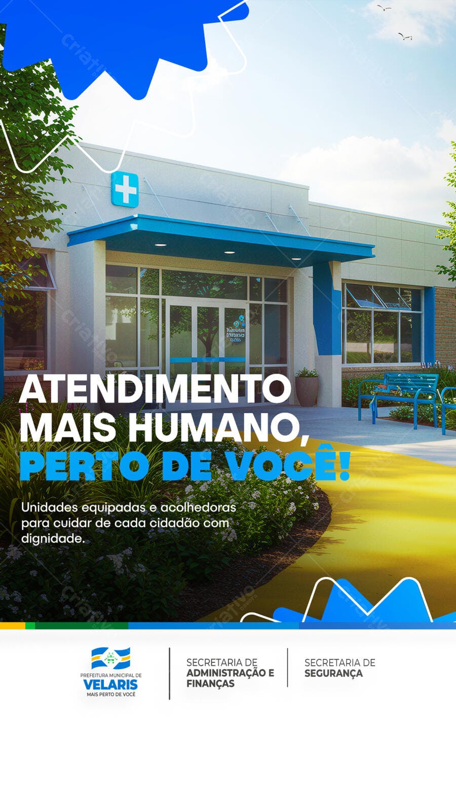 Flyer Institucional Saúde PSD Editável