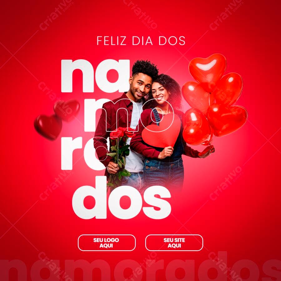 Post para o Dia dos Namorados PSD Editável