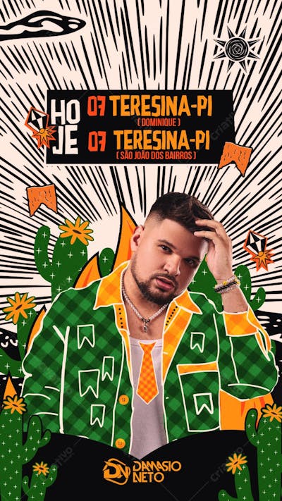 FLYER HOJE DAMASIO NETO PSD