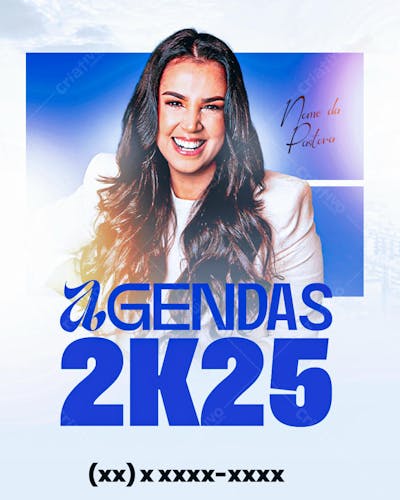 FLYER GOSPEL DE AGENDA PSD EDITAVEL