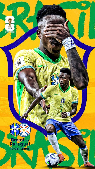 FLYER MATCHDAY VINI JR SELEÇÃO BRASILEIRA