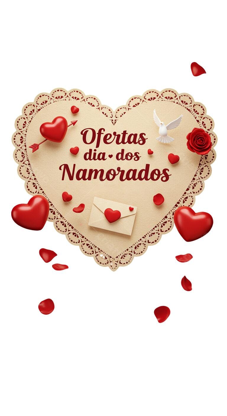 Banner Dia dos Namorados PNG com fundo transparente