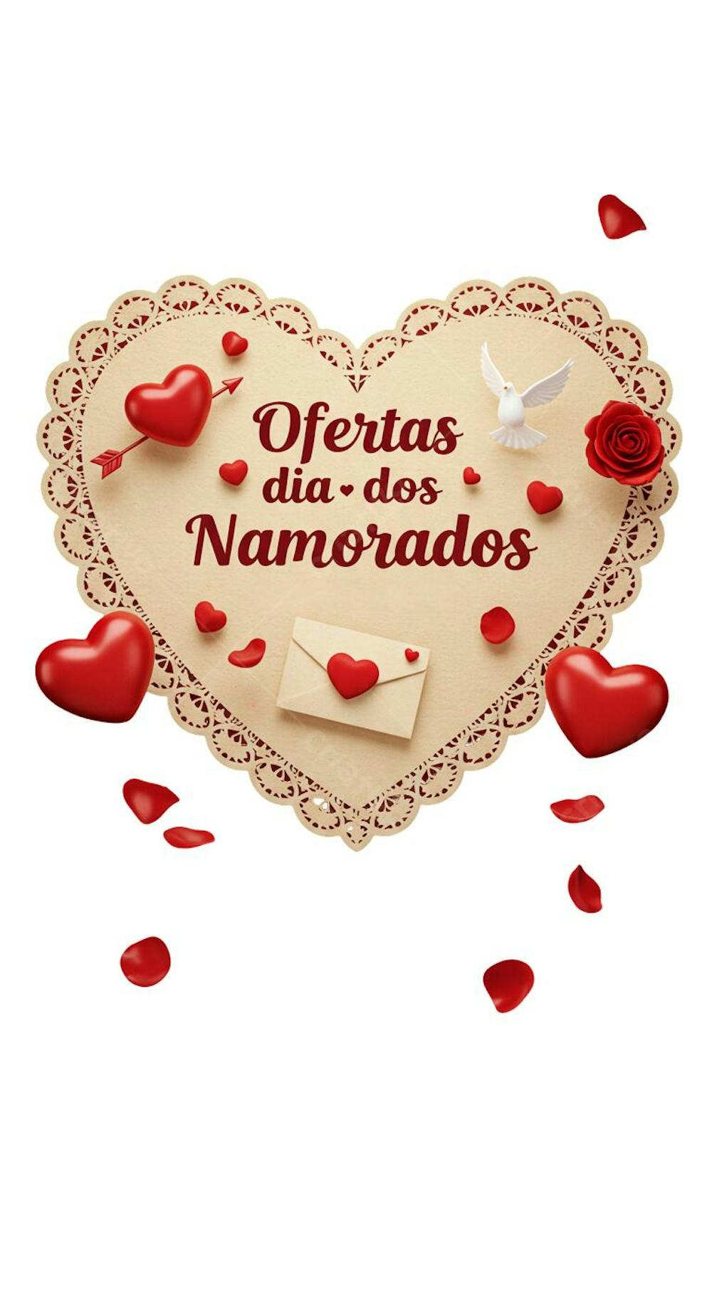 Ofertas dia dos namorados 3D png