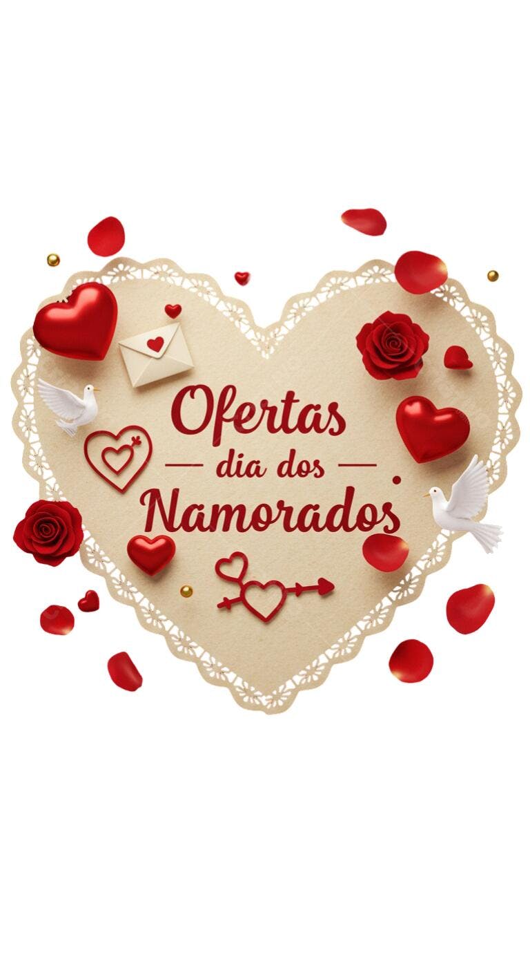 Banner Dia dos Namorados PNG com fundo transparente