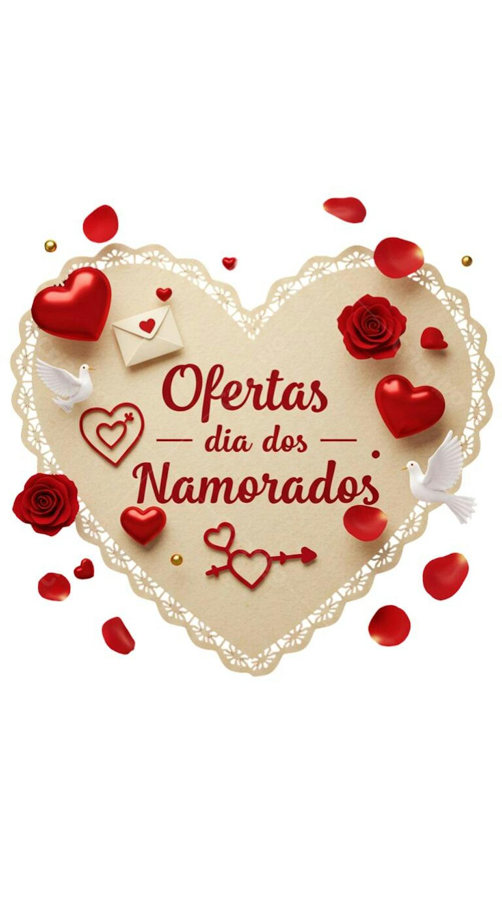 Ofertas dia dos namorados 3D png