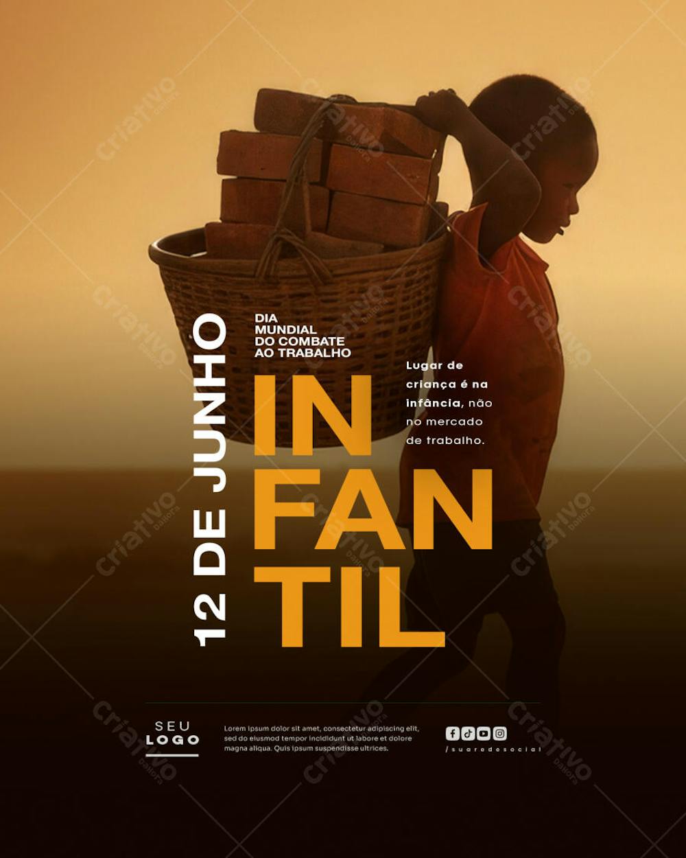 Dia Mundial de Combate ao Trabalho Infantil 12 de Junho social media (1)