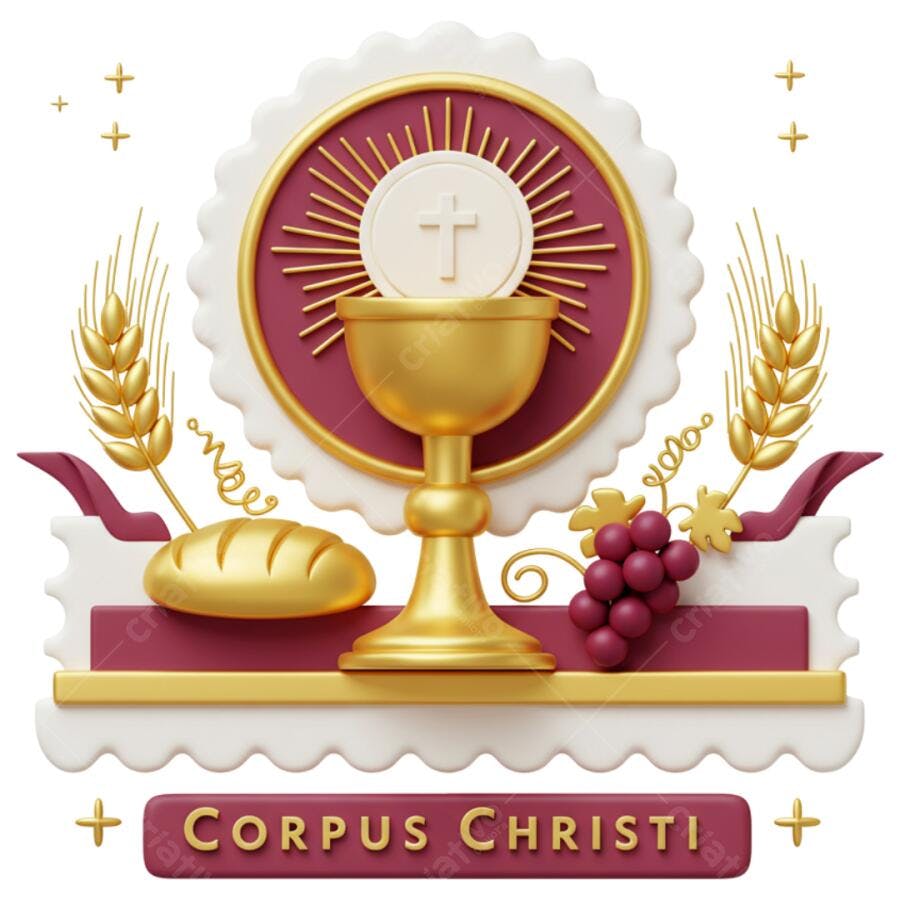 Post Instagram Corpus Christi PNG com fundo transparente
