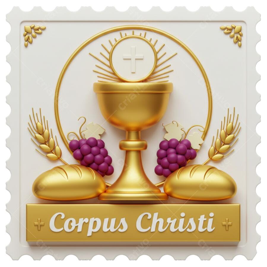 Post Instagram Corpus Christi PNG com fundo transparente
