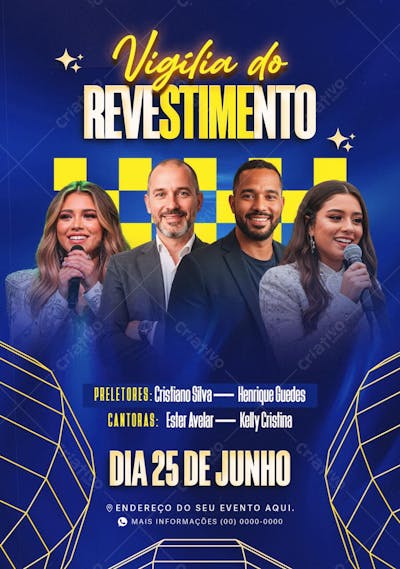 Flyer Gospel Vigília do Revestimento