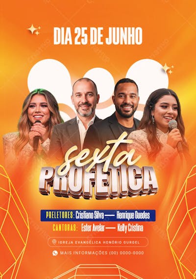 Flyer Gospel Sexta Profetica