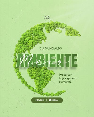 dia do mundial do meio ambiente 5 de junho 2