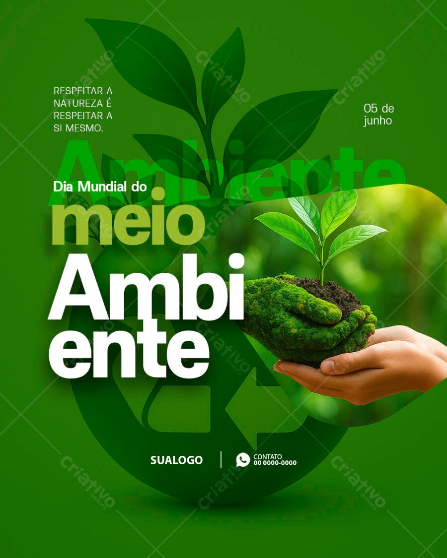 Flyer Dia Mundial do Meio Ambiente 05 de Junho PSD Editável