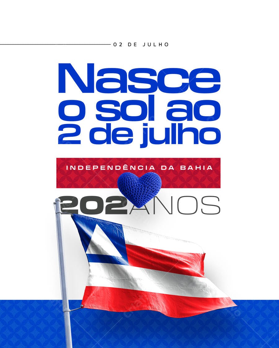 Flyer Independência da Bahia PSD Editável