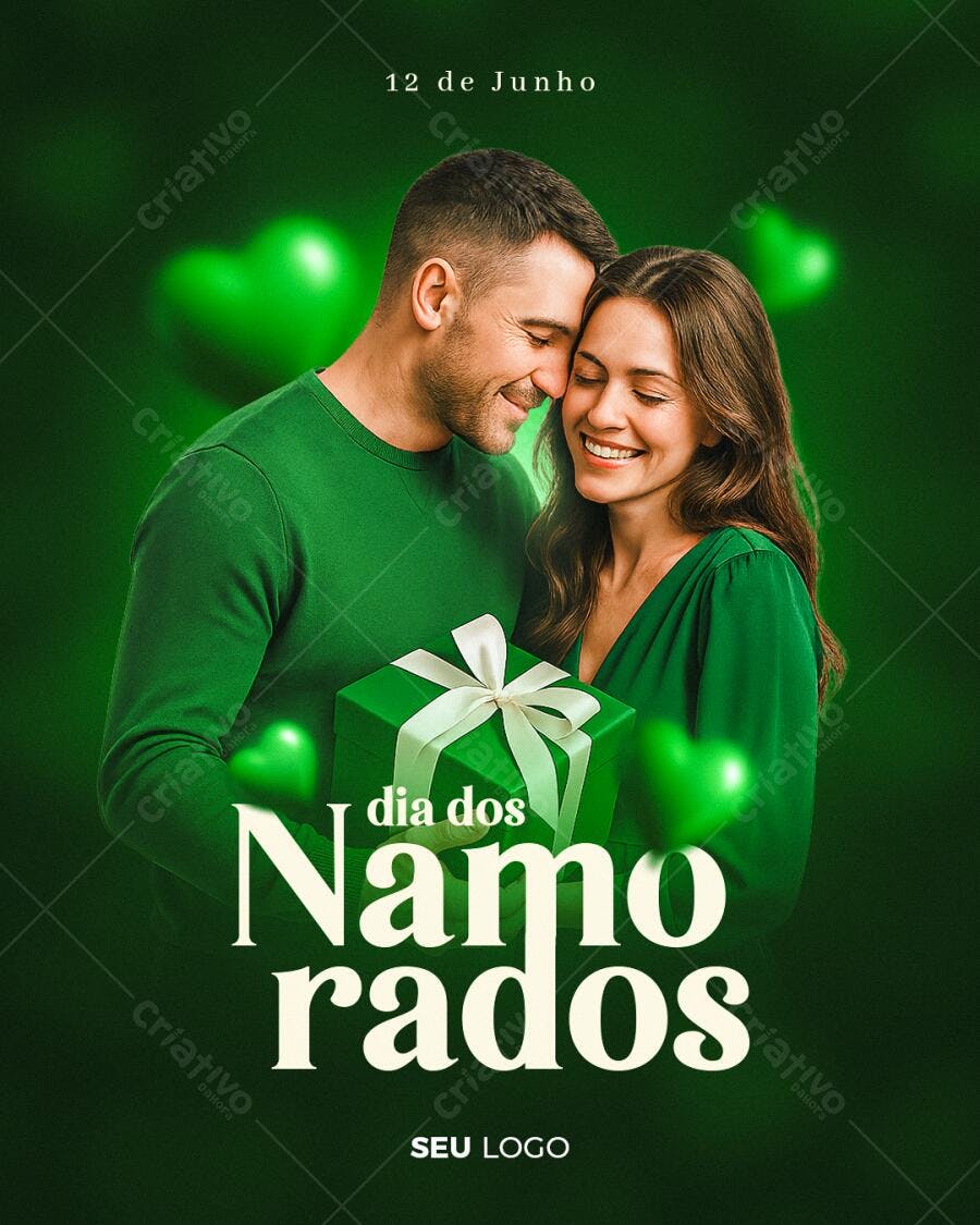 Flyer Dia dos Namorados 12 de Junho PSD Editável