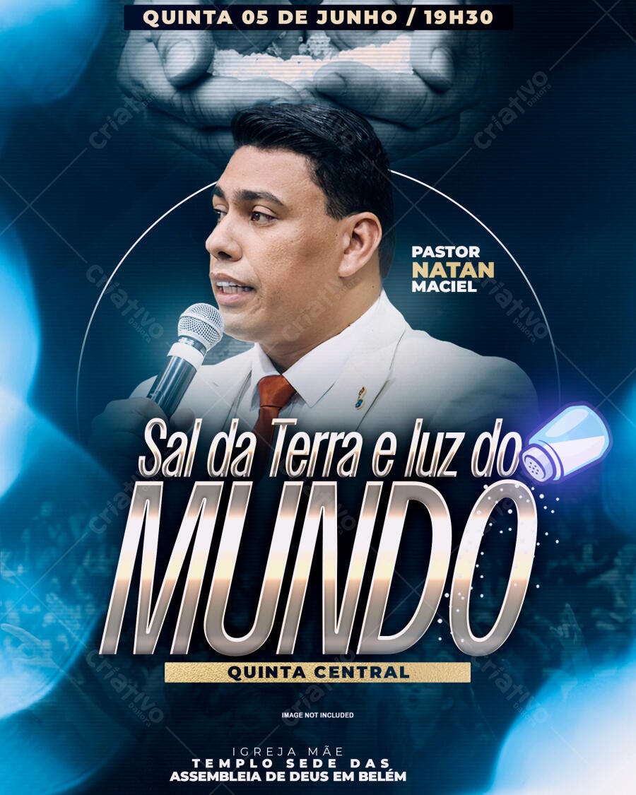 Flyer para Evento Religioso 05 de Junho PSD Editável