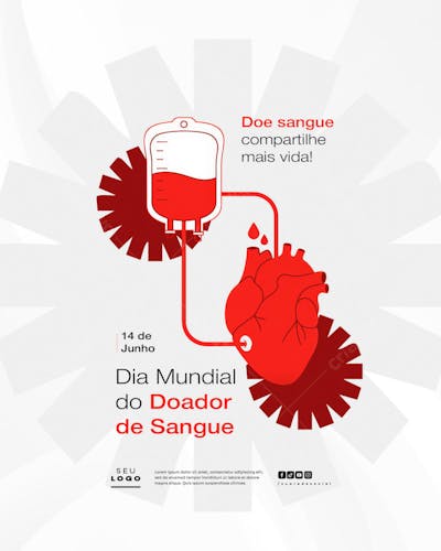 Dia Mundial do Doador de Sangue 14 de Junho social media post feed (1)