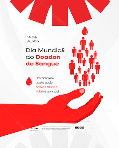 Dia Mundial do Doador de Sangue 14 de Junho social media post feed (3)