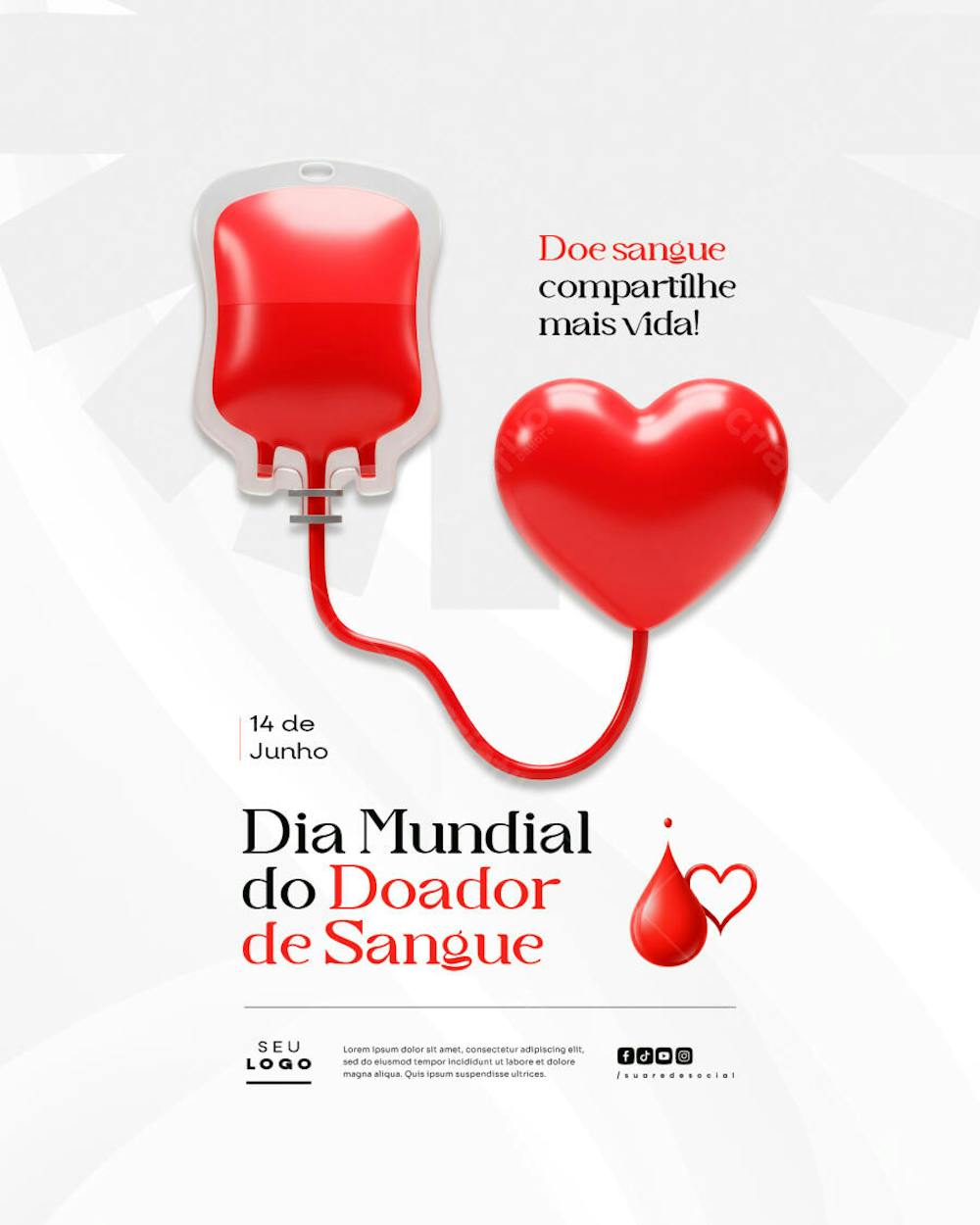Dia Mundial do Doador de Sangue 14 de Junho social media post feed (5)