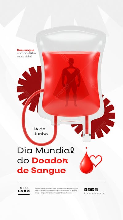 Dia Mundial do Doador de Sangue 14 de Junho social media post story (3)