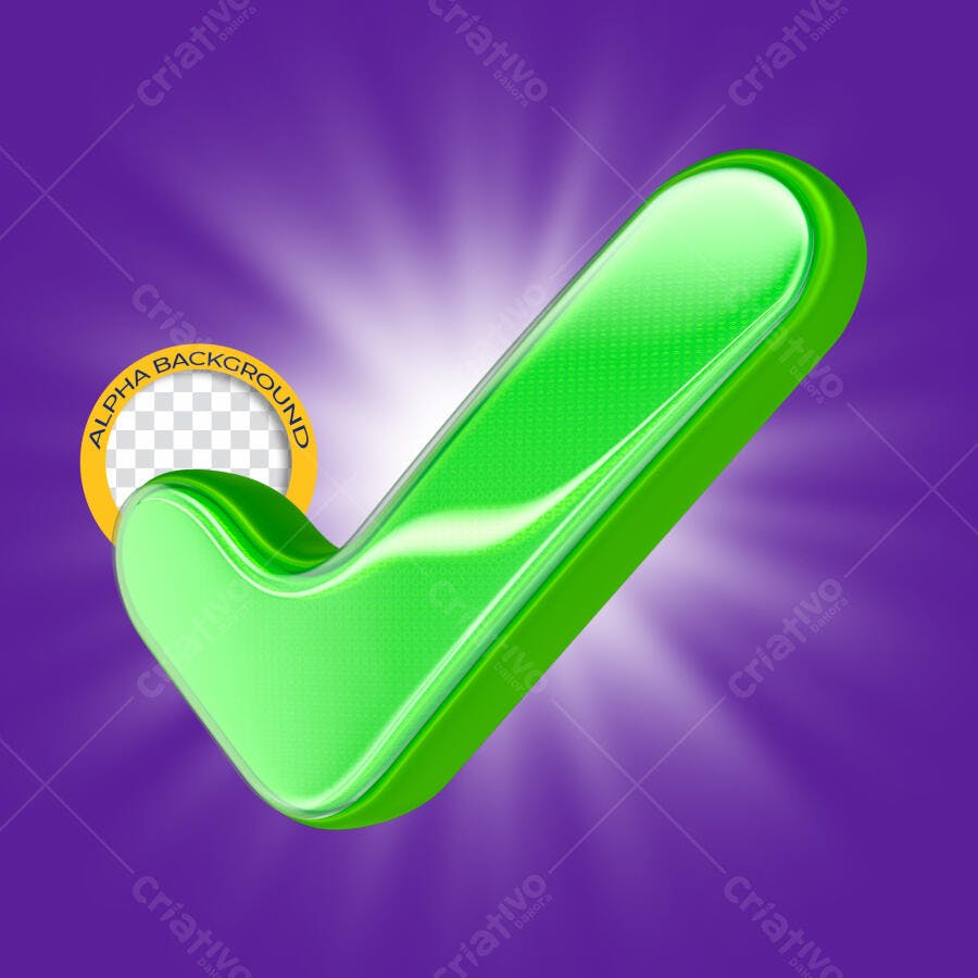 Ícone Sim Verde PNG com fundo transparente