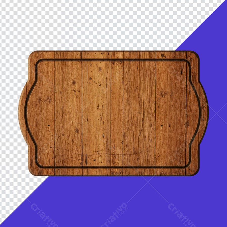 Banner de madeira PNG com fundo transparente