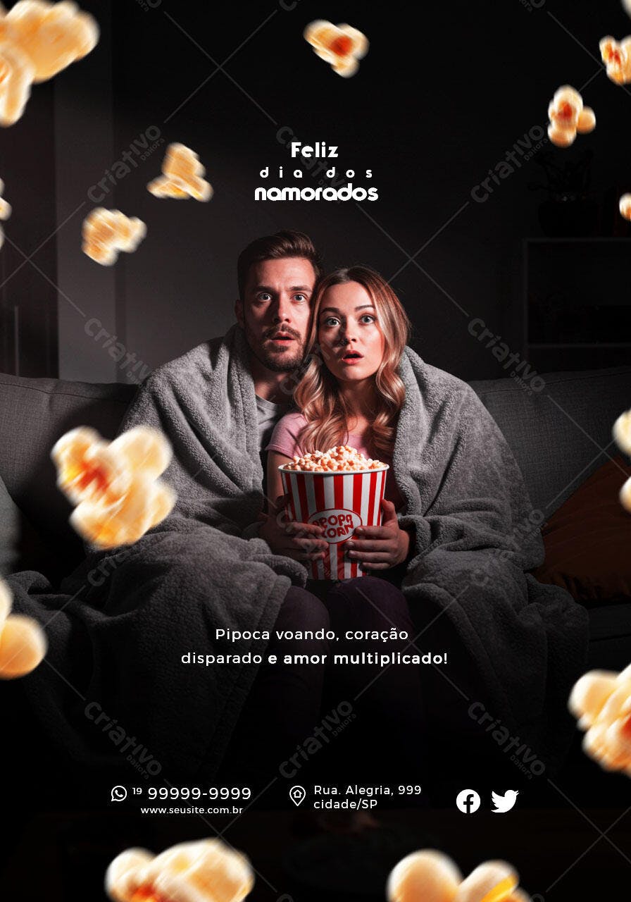 Flyer Dia dos Namorados PSD Editável