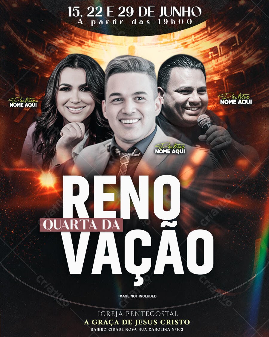 Flyer Quarta da Renovação PSD Editável