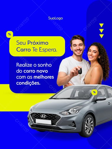 Seu próximo carro te espera PSD EDITÁVEL
