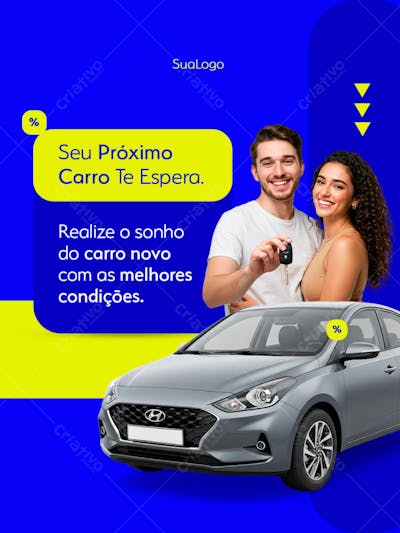 Seu próximo carro te espera PSD EDITÁVEL