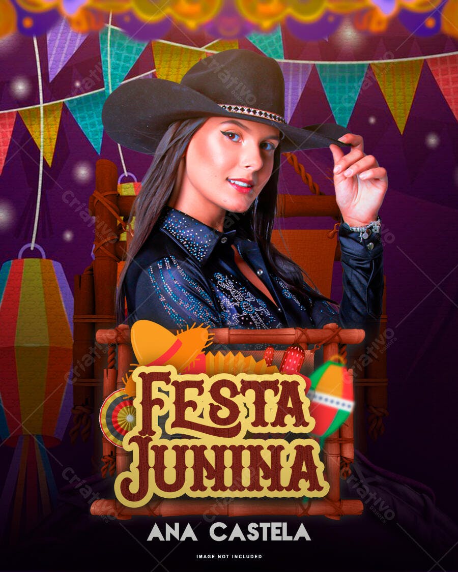 Flyer Festa Junina PSD Editável