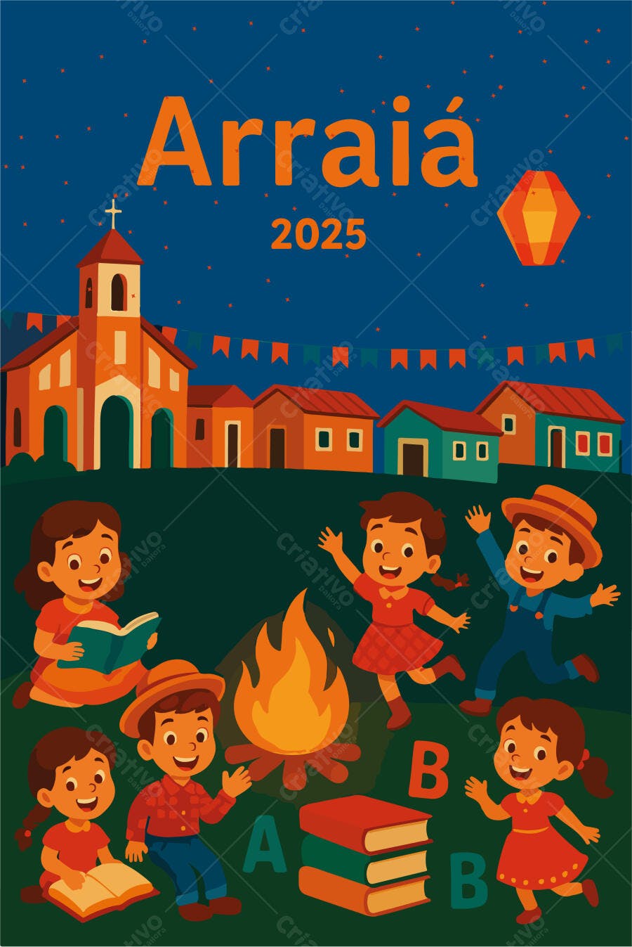 Ilustração vetorial Festa Junina 2025