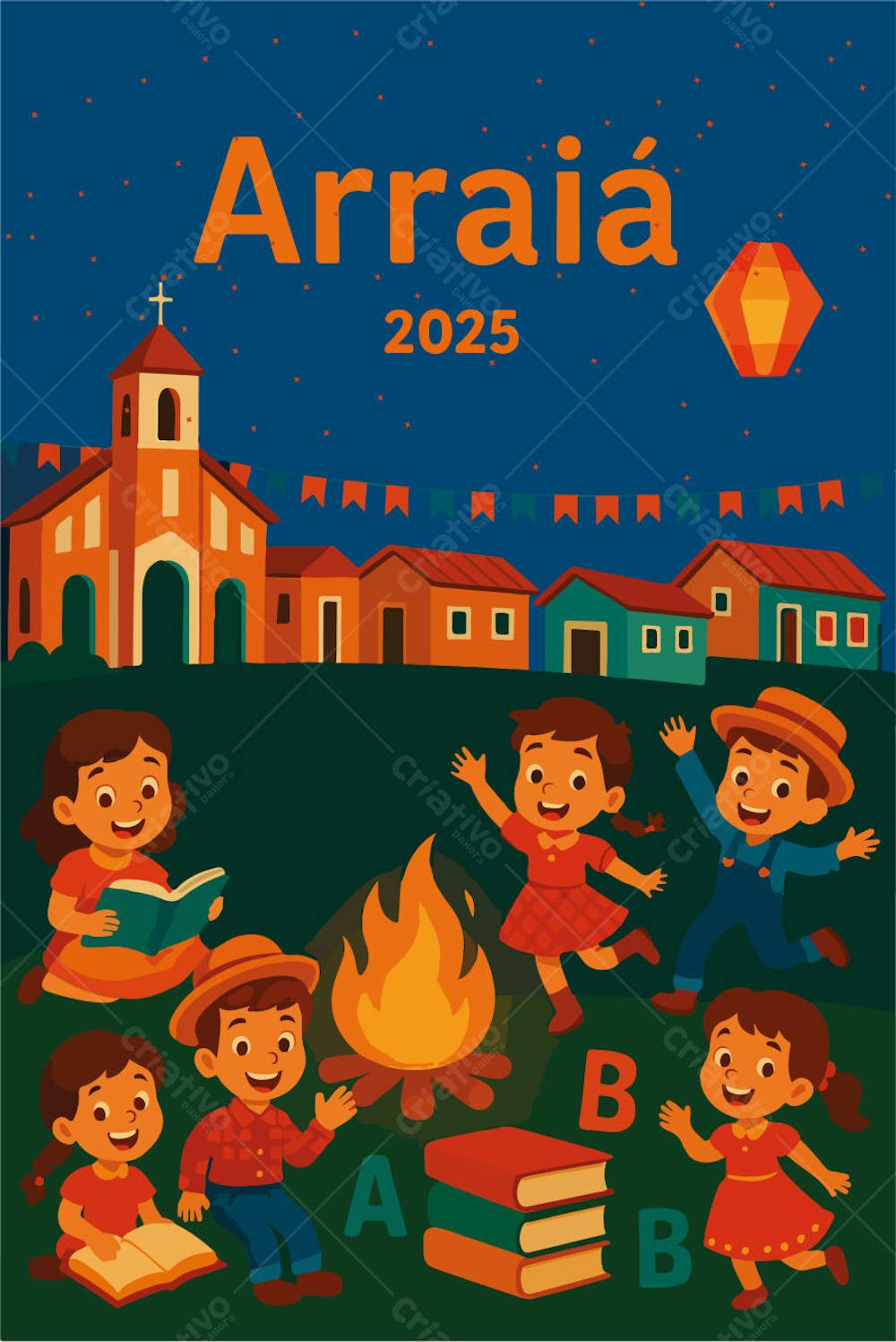ARRAIÁ DE ESCOLA PARA FESTA JUNINA