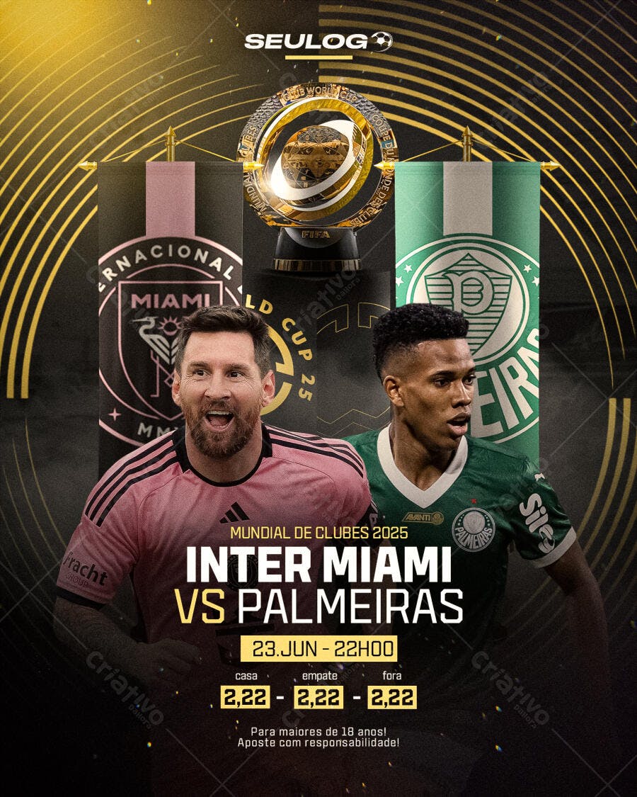 Flyer Mundial de Clubes 2025 PSD Editável
