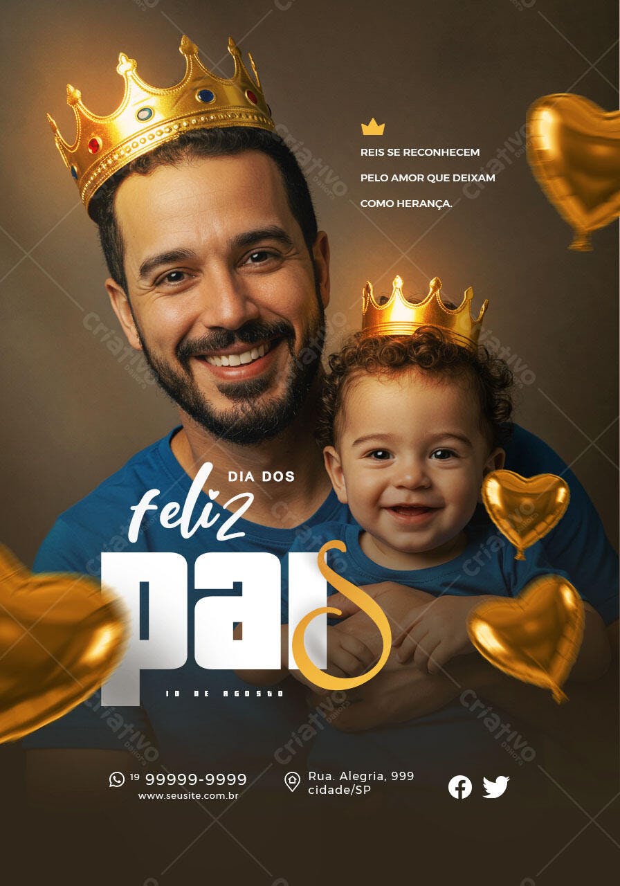 Flyer Dia dos Pais PSD Editável