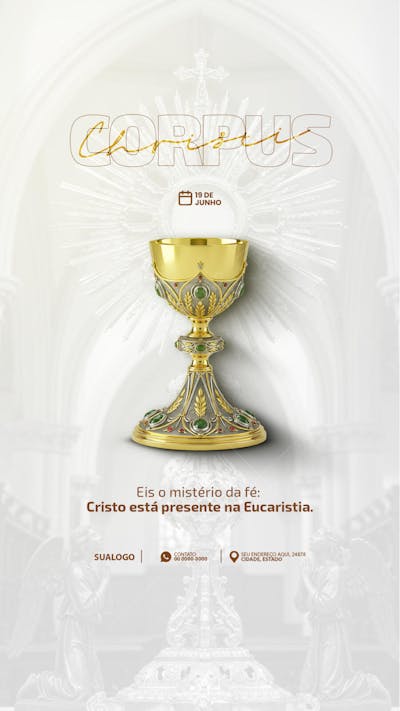 dia 19 de junho de corpus christi - story