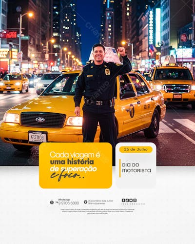 25 de Julho - Dia do Motorista - Flyer Social Media PSD Editável (16)