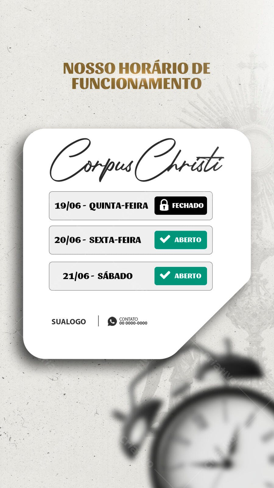 Flyer Corpus Christi PSD Editável