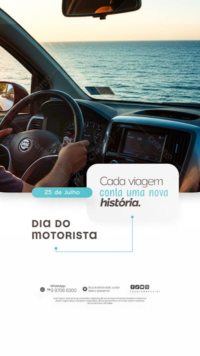 25 de Julho - Dia do Motorista - Flyer Social Media PSD Editável (14)