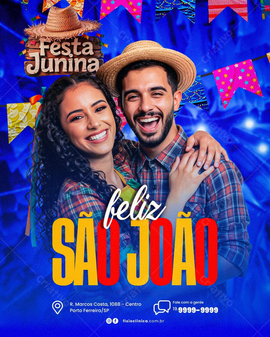 Flyer Festa Junina PSD Editável