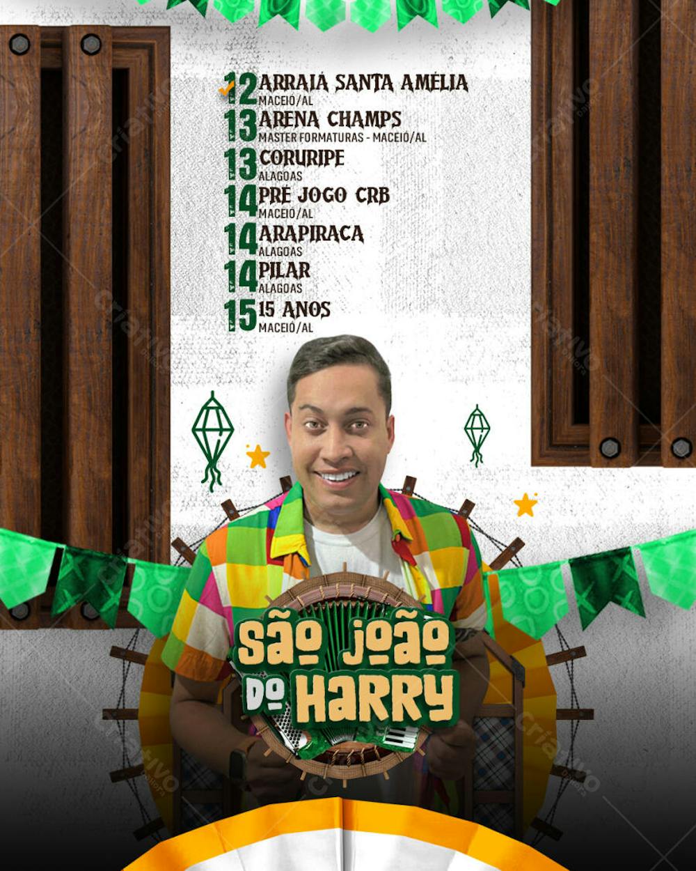 Agenda da Semana São João - Harry