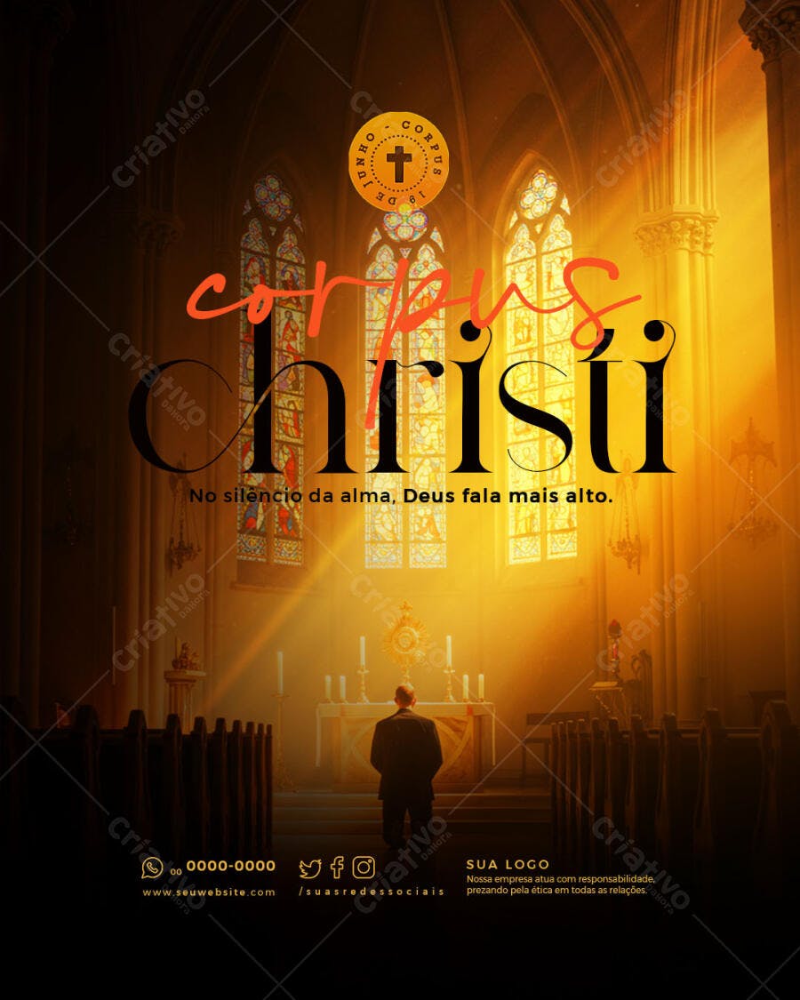 Flyer Corpus Christi PSD Editável